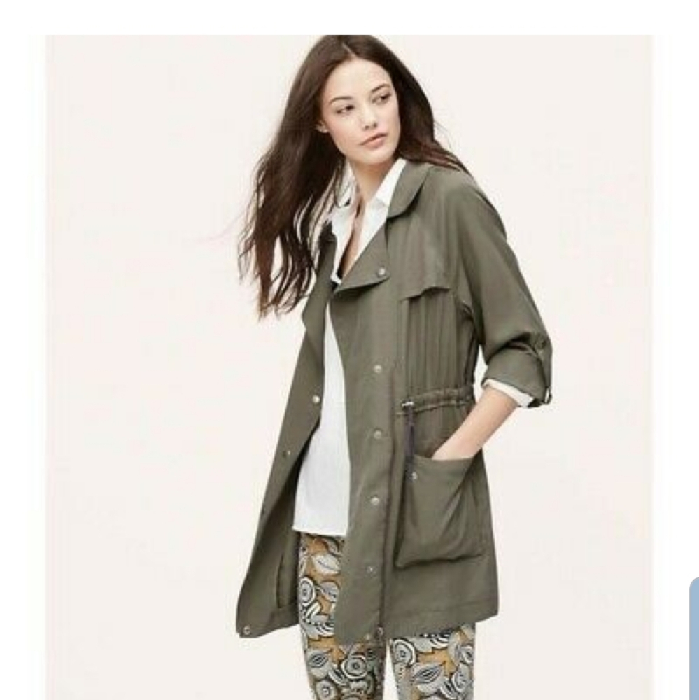 LOFT Olive Green Utility Jacket